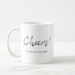 Grey Father Of The bride Cheers Wedding Coffee Mug<br><div class="desc">Wedding</div>