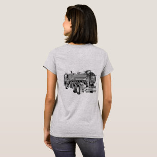 Grey Fire Truck Oil Paint, T-Shirt