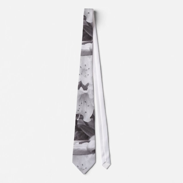 Grey Floral Tie (Front)
