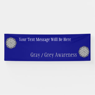 Grey Flower Ribbon by Kenneth Yoncich Banner