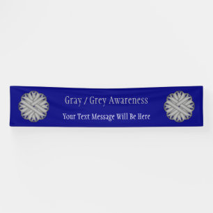 Grey Flower Ribbon by Kenneth Yoncich Banner