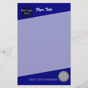 Grey Flower Ribbon by Kenneth Yoncich Flyer