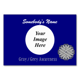 Grey Flower Ribbon Template by Kenneth Yoncich Table Number