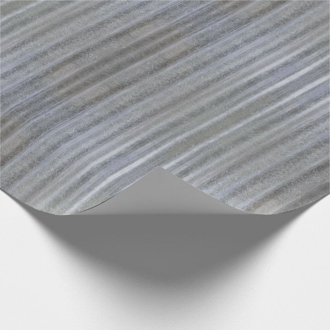 Grey Fluted Fiberglass Texture Wrapping Paper (Corner)