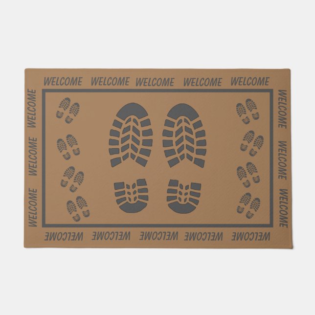 Grey Footprints and Welcome Doormat (Front)