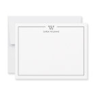 Grey Formal Classic Family Monogram Minimalist  