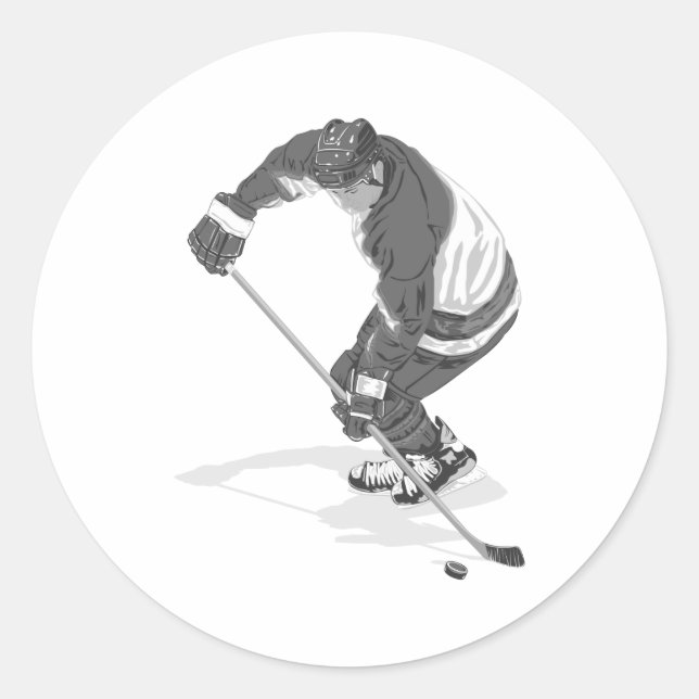 Grey Forward Classic Round Sticker (Front)