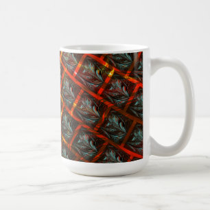 Grey 'framed eyes', grazes, squares or red grating coffee mug