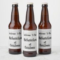 Grey frost personalised Family Christmas Welcome