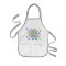 Grey fun dots of confetti colour kids apron