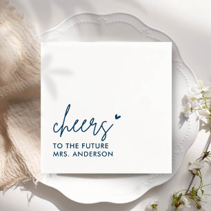 Grey Future Mrs Modern Bridal Shower Napkin