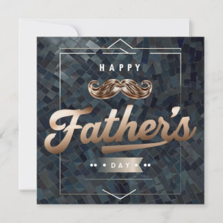 Grey Futuristic Father's Day Card