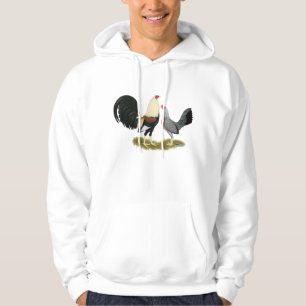 Grey Game Fowl Pair Hoodie