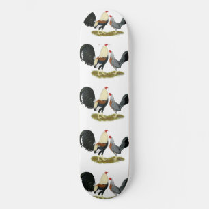 Grey Game Fowl Pair Skateboard