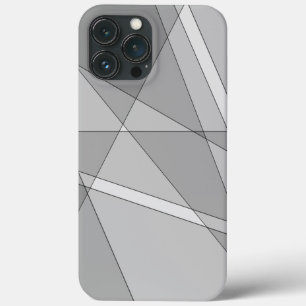 Grey Geometric iPhone 13 Pro Max Case