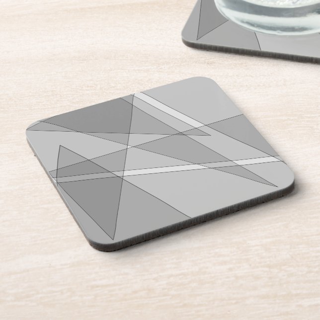 Grey Geometric  Coaster (Left Side)