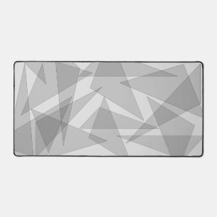 Grey Geometric Desk Mat