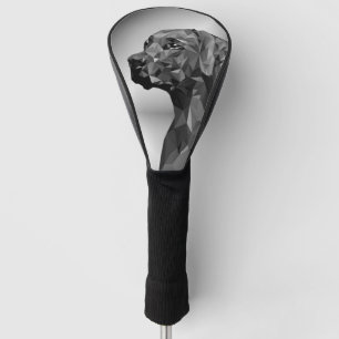 Grey Geometric Dog Golf Head Cover