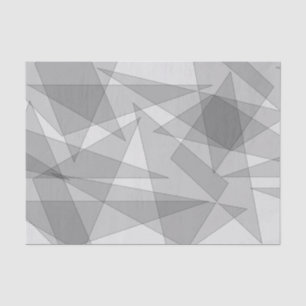 Grey Geometric Tissue Paper