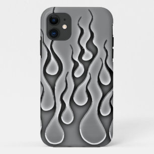 Grey Ghost Flames Phone Case