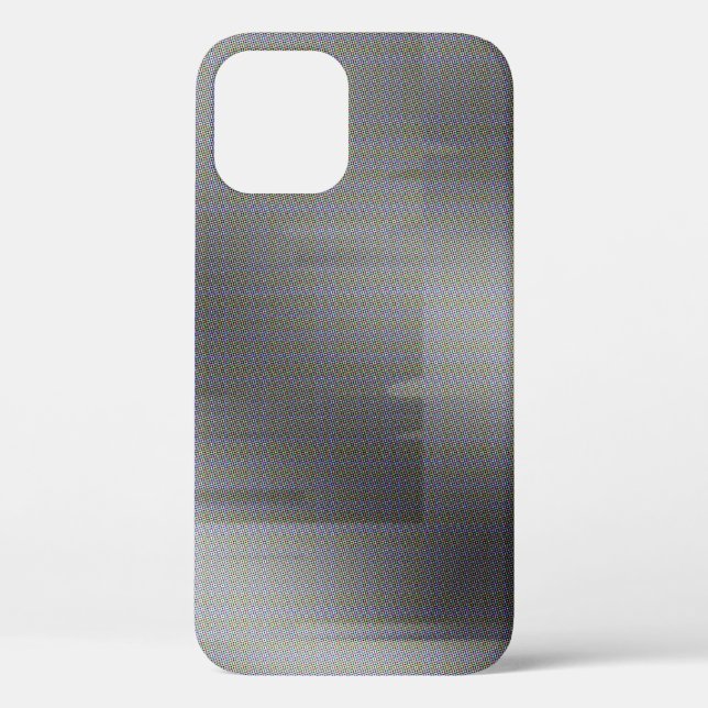 Grey Glitch Art Micro Points Vaporwave Aesthetic Case-Mate iPhone Case (Back)
