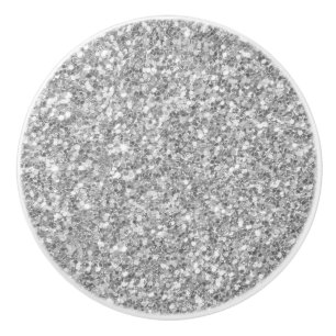 Grey Glitter Ceramic Knob