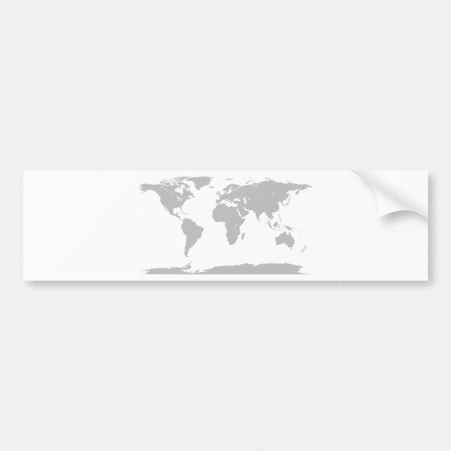 grey globe bumper sticker (Front)