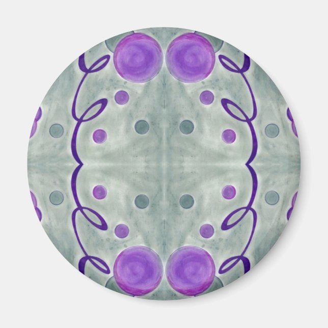 Grey Globes Blanket Magnet (Front)