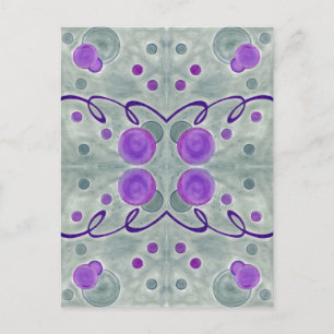 Grey Globes Blanket Postcard