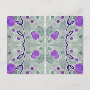 Grey Globes Blanket Postcard