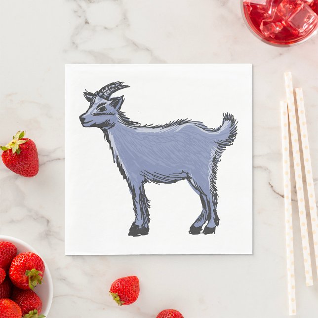 Grey Goat Sketch Napkin (Creator Uploaded)