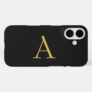 Grey Gold Colour Monogram Professional iPhone 16 Case