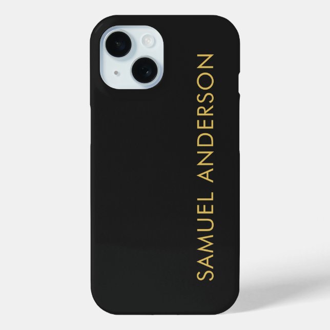 Grey Gold Colour Professional Add Name Case-Mate iPhone Case (Back)