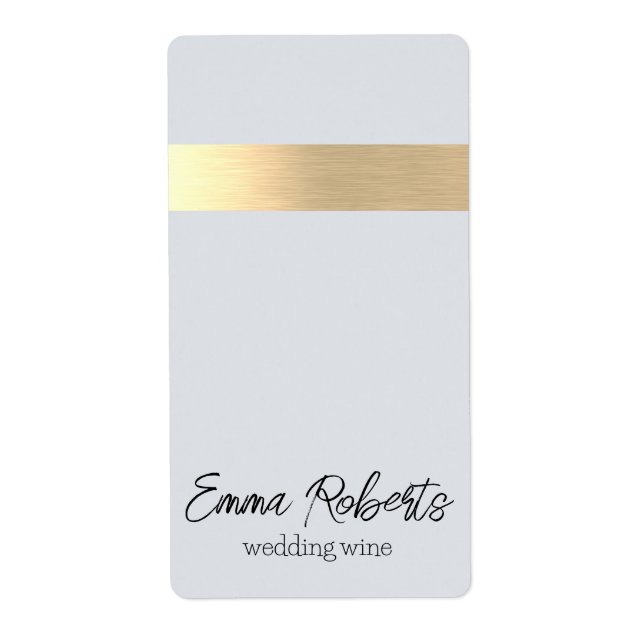 Grey Gold Foil Rustic Faux (Front)