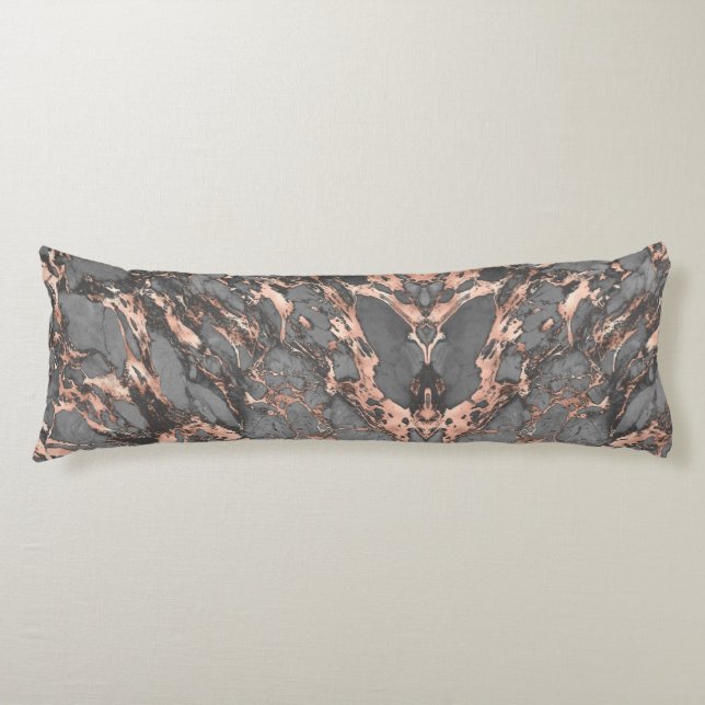 Grey gold rose marble modern design body cushion (Front)