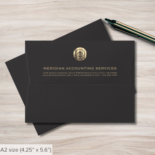 Grey Gold Seal A2 Envelope for Professionals (Creator Uploaded)