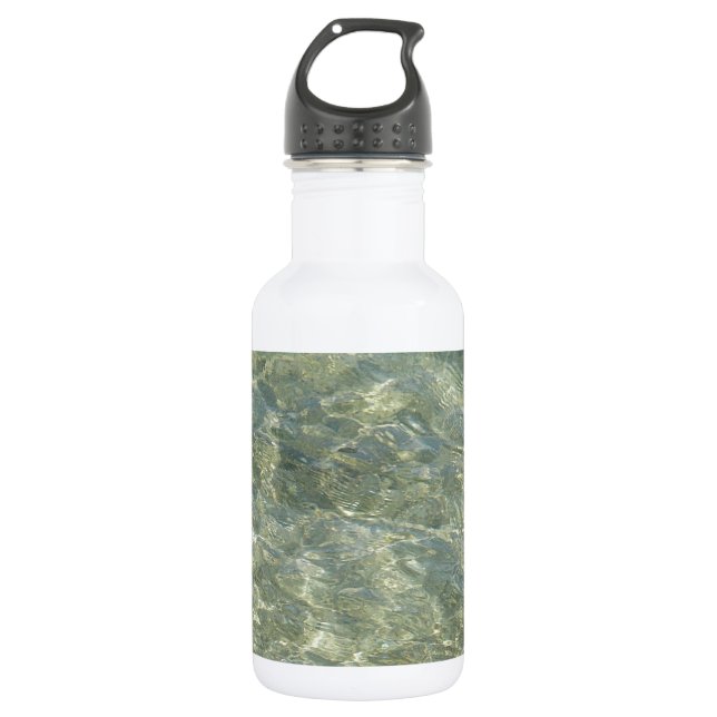 Grey, golden shades of water 532 ml water bottle (Front)
