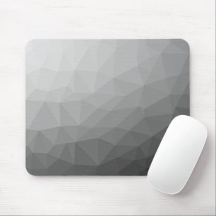 Grey Gradient Geometric Mesh Pattern Mouse Pad