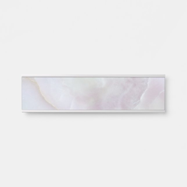 Grey Granite Brown Quartz Stone Hanging Name Plate (Front)