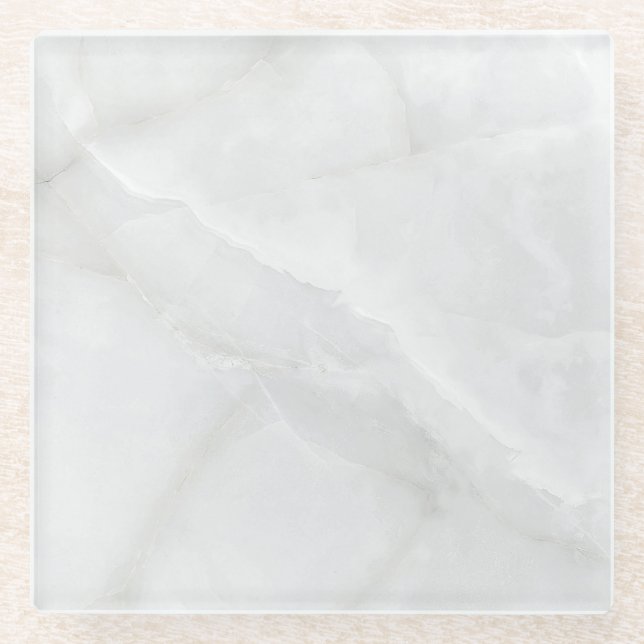 Grey Granite Brown Quartz Stone Natural Marble Glass Coaster (Front)