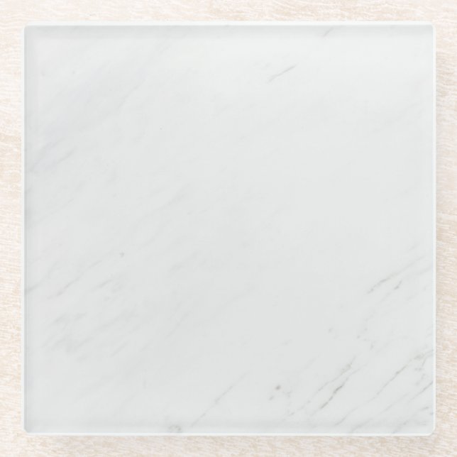 Grey Granite Brown Quartz Stone Natural Marble Glass Coaster (Front)