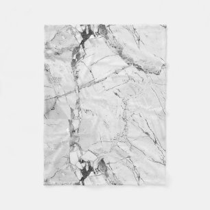 Grey "Granite Haze Whorl" Marble Texture All-Over Fleece Blanket