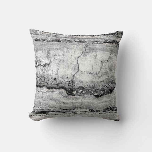 Grey Granite marble | abstract stone pattern   Cushion (Front)