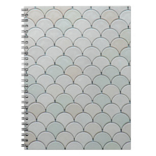 Grey graphic textile notebook