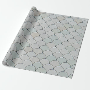 Grey graphic textile wrapping paper