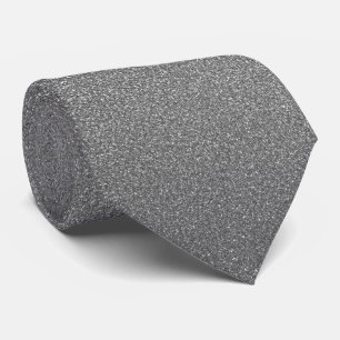 Grey Gray Black White Glitter Modern Gift Favor Tie