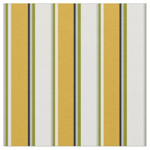 Grey, Green, Light Cyan, Goldenrod & Black Coloure Fabric