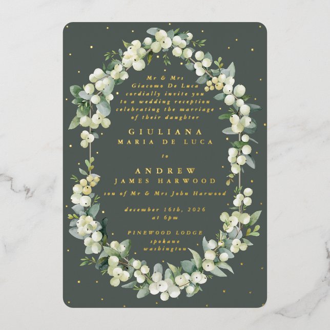 Grey Green Snowberry+Eucalyptus Reception Only (Front)