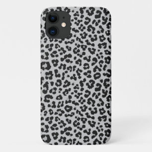 Grey Grey Ash Leopard Cheetah Animal Print Pattern iPhone 11 Case