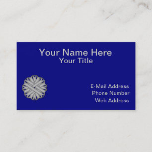 Grey / Grey Flower Ribbon by Kenneth Yoncich Business Card